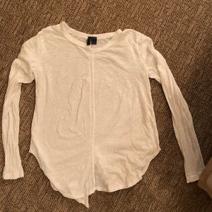 Left of center Anthropologie white T-shirt Small